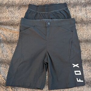 Fox Racing Mountain Bike Kids Charcoal Shorts, Size 26